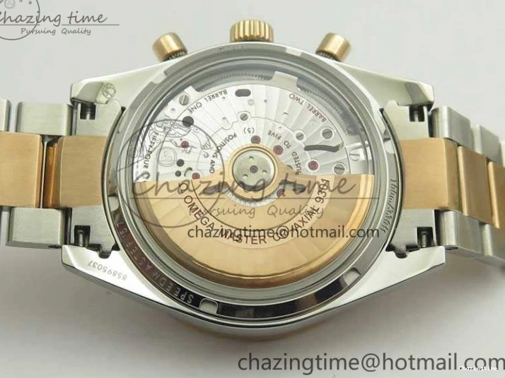 0106 Thermal Speedmaster ’57 Co-Axial SS RG OMF 1:1 Best Edition White Dial On SS RG Bracelet A9300 (Free Leather Strap) 8074